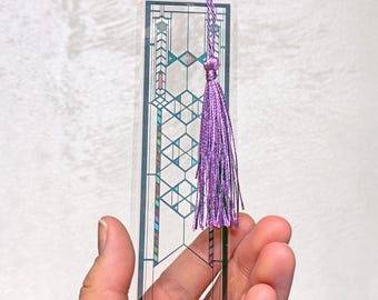 Frank Lloyd Wright Robie House Bookmark: Stained Glass Effect Ornament