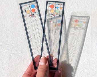 Frank Lloyd Wright Avery Coonley House Bookmarks: Stained Glass Style Ornaments