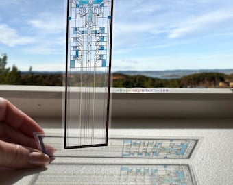 Frank Lloyd Wright Waterlilies Bookmark: Transparent Ornament