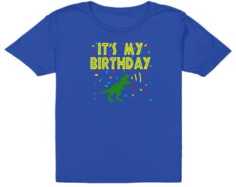 It'S My Birthday T-Rex T-Shirt (Youth Sizes)