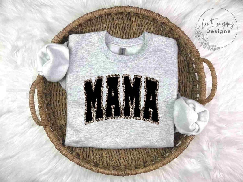 Leopard Mama Crewneck main image 1