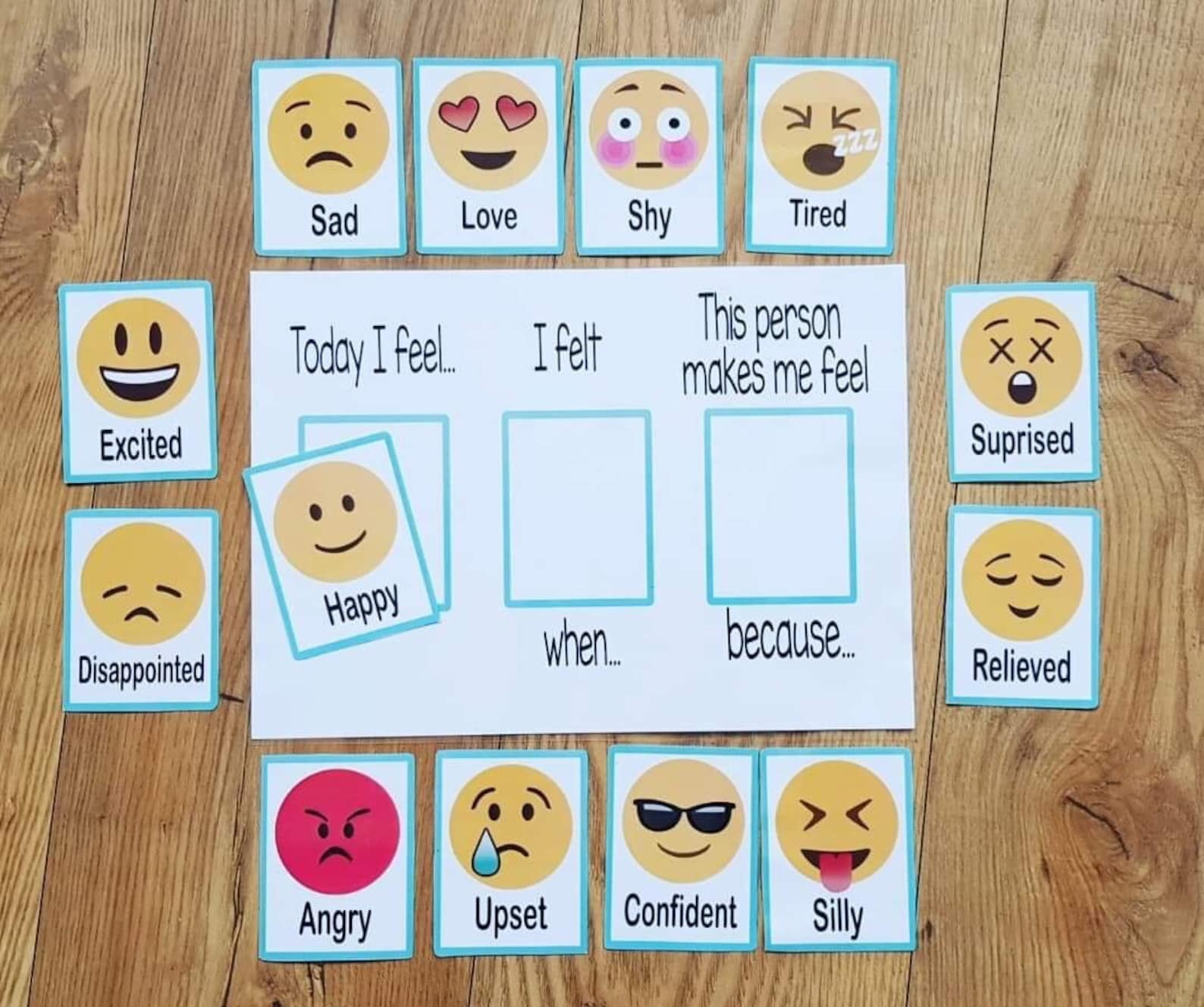 Feelings and Emotions Flash Cards