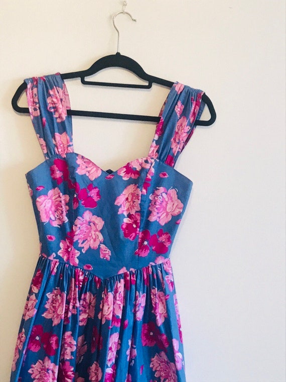 Vintage 80s Laura Ashley floral dress