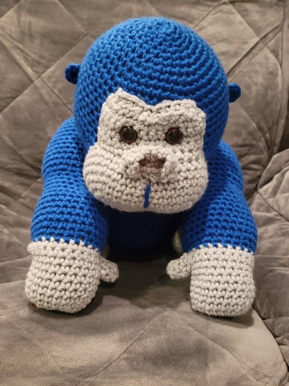 My nan made my gorilla tag character as a plush with crochet