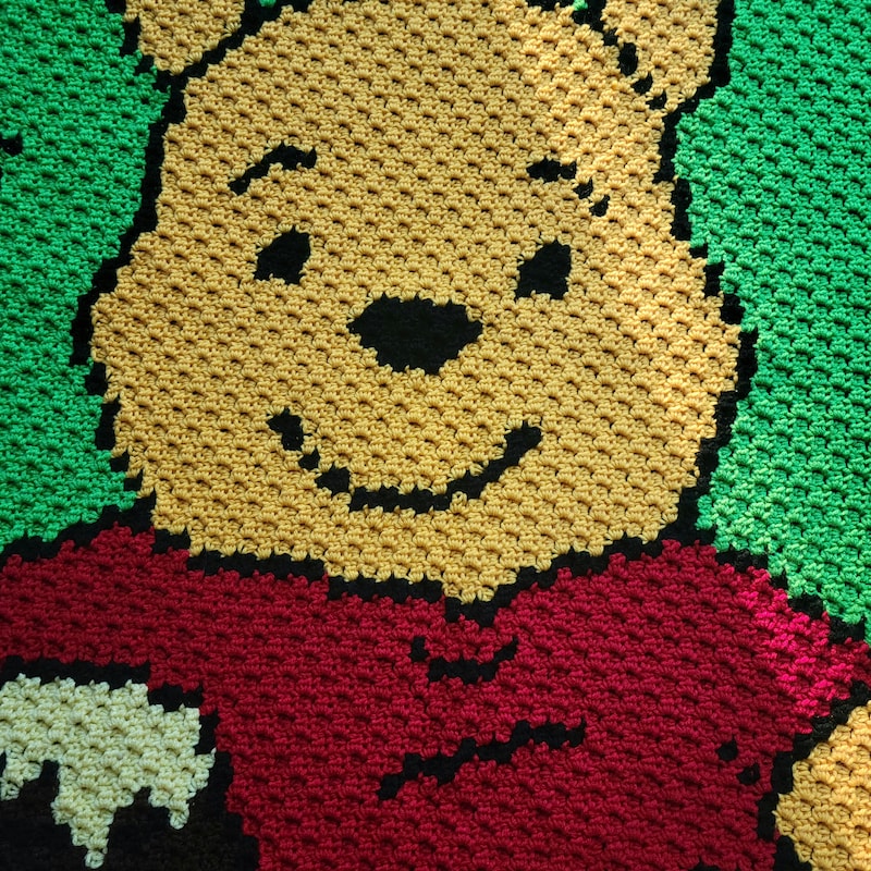 Crochet Winnie the Pooh Blanket Etsy