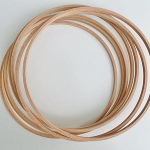 Holzringe mit Bohrungen  ø 22 cm/ Ringe aus Holz/Buche/ Mobile Ringe/ Makramee Ringe/Traumfänger/Wooden Hoops/Wooden Rings