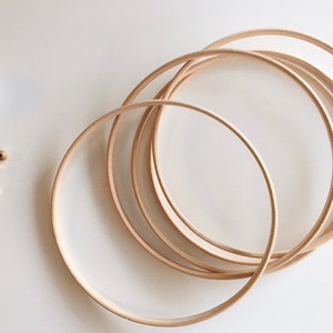 Wooden rings ø 15,20,22 and 25 cm/Rings made of wood/beech/Mobile rings/Macrame rings/Dream catchers/Wooden hoops/Wooden rings