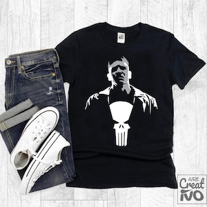 Punisher / vynil heat transfer / Cricut designs /Digital downloads / Dxf prints / Shirt design