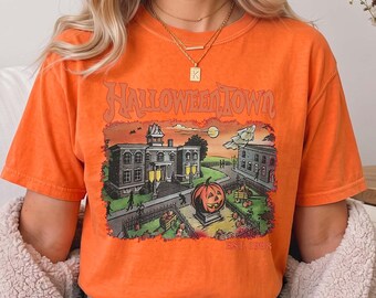Comfort Colors Retro Halloweentown Shirt, Halloweentown Est 1998 T-shirt, Halloweentown University, Fall Tee