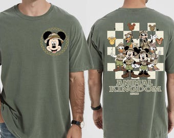 Comfort Colors® Disney Mickey & Friends Animal Kingdom Safari Mode Shirt, Walt Disney World Trip Tee