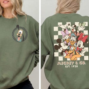 Retro Mickey & Co 1928 Shirt: Disneyland Family Sweatshirt