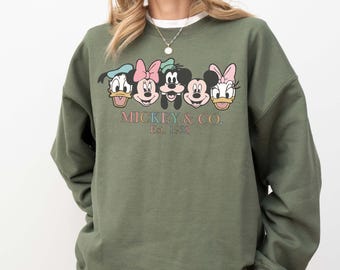 Sudadera retro Mickey & Co 1928: Camiseta familiar de Disneyland