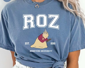 Comfort Colors® Disney Monster Inc Roz Shirt, Personalized Monster T-shirt, Disney Trip Matching Shirt