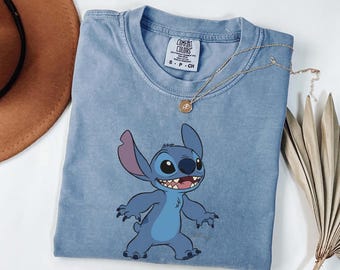 Comfort Colors® Disney Stitch Shirt, Retro Stitch Est Summer Trip T-shirt, Magical Snacks Shirt