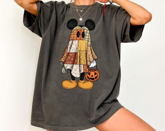 Comfort Colors Retro Mickey Ghost Halloween Shirt