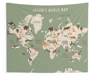 boy nursery tapestry