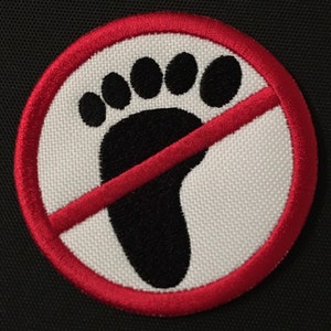 TMNT No Foot Clan Patch Footclan Patch TMNT NInja Turtles No Foot Clan Patch TMNT Patch