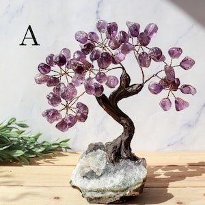 Amethyst Gemstone Tree on Amethyst Base, Anxiety Relief, Tree of Life, Crystal Bonsai Tree, Ethically Sourced Crystals, PICK YOUR OWN!