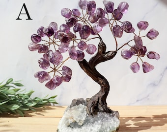Amethyst Gemstone Tree on Amethyst Base, Anxiety Relief, Tree of Life, Crystal Bonsai Tree, Ethically Sourced Crystals, PICK YOUR OWN!