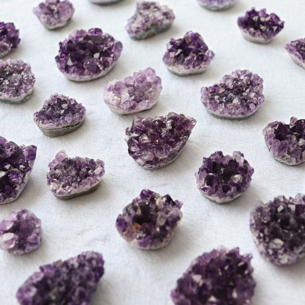 Amethyst Mini Clusters, Gemstones for Jewelry Making, Ethically Sourced, WireWrap Jewelry, Projects and Crafting, Raw Crystals-Pick Your Own