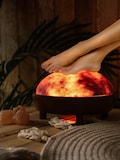 High Quality Himalayan Salt Detoxer, Heat Therapy, Foot/Hand Detoxer, Dome Shaped Lamp, Ambient Lighting, 2 Bulbs included - Warmer Dome