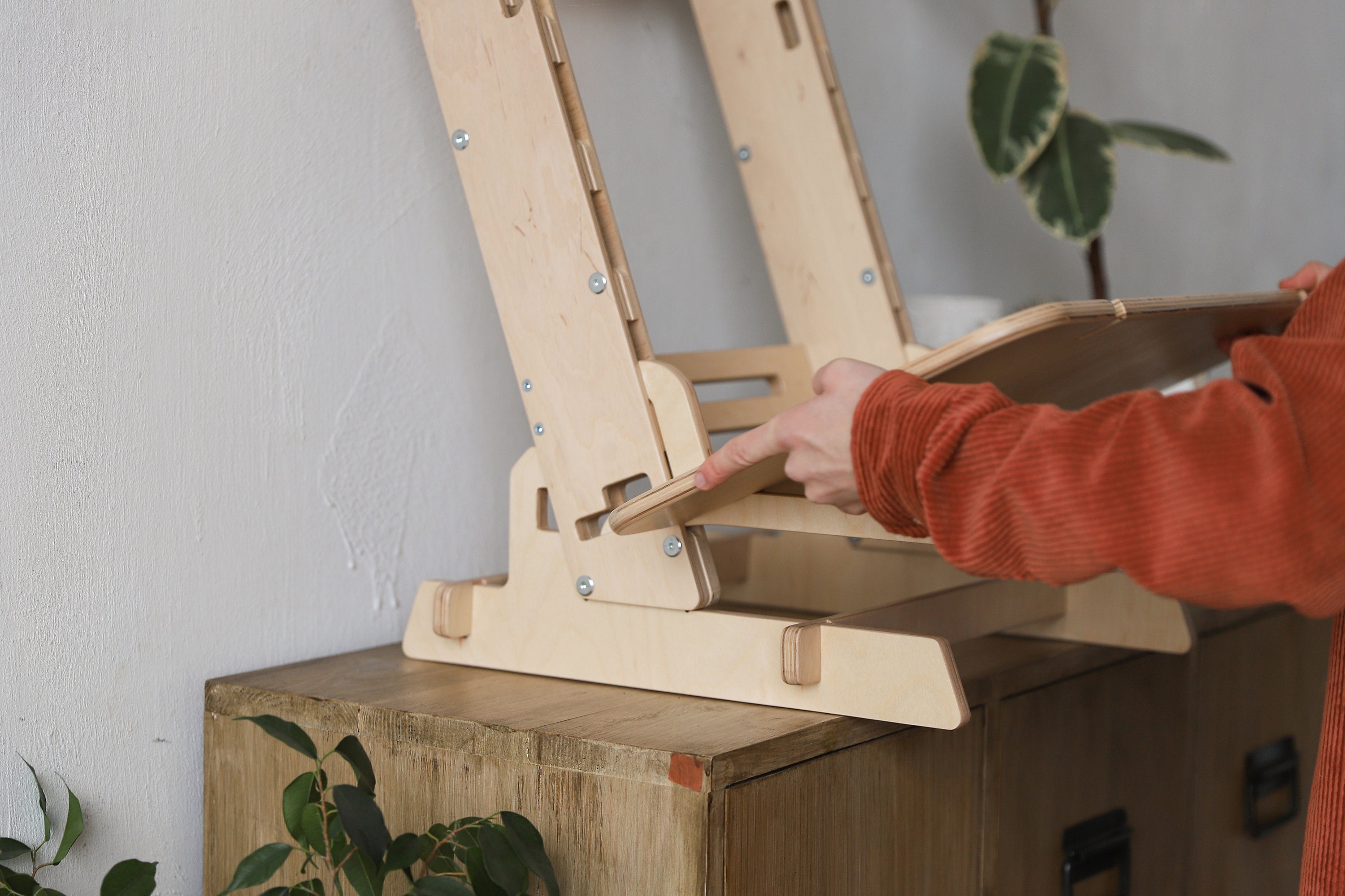 Standing Desk Wall Hanging Laptop Stand Wooden Desk Table for Etsy