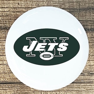 NEW YORK JETS home decor ceramic knob kitchen cabinet door or drawer pull white
