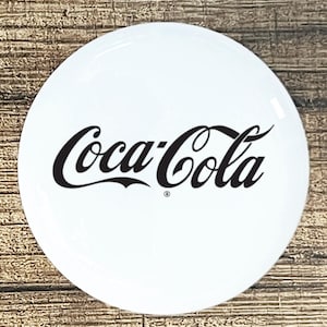 Coca-Cola Ceramic Knob: Black & White Kitchen Cabinet Hardware