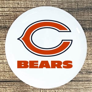 CHICAGO BEARS home decor ceramic knobs kitchen cabinet door or drawer pull white