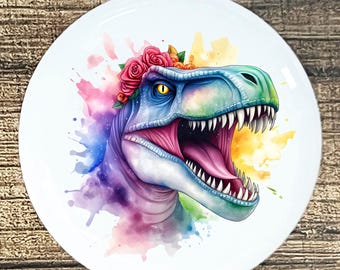 Perilla de cerámica para puerta o cajón de armario de cocina TREX Dinosaur, 10 estilos