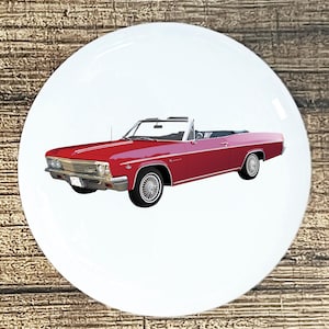 Red Chevelle convertible home decor ceramic knob kitchen cabinet door or drawer pull white