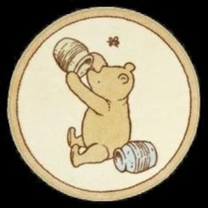 Pooh & Friends Ceramic Knobs: Kitchen Cabinet Drawer Pulls, Set of 4