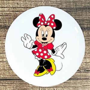 Minnie Mouse home decor ceramic knob kitchen cabinet door or drawer pull whiteDrawer Pull