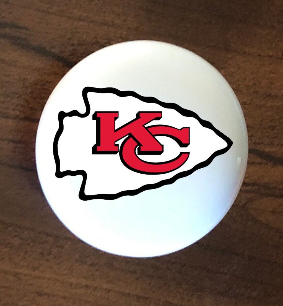 KANSAS CITY CHIEFS Home Decor Ceramic Knob Kitchen Etsy