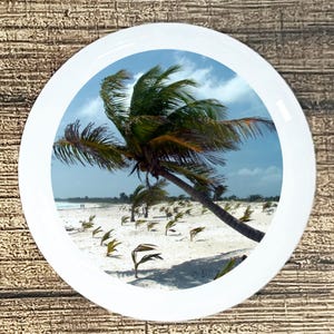 Palm Tree Beach Ceramic Knob - Coastal Decor Drawer Pull