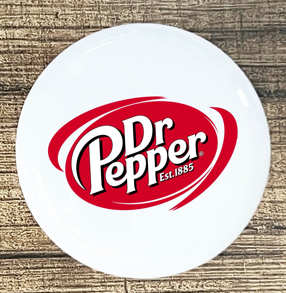 Dr Pepper Custom White Knob Ceramic Kitchen Cabinet or Drawer Pull - Etsy
