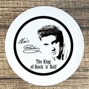 Elvis Presley Ceramic Knob: Black and White Kitchen Cabinet Door Pull
