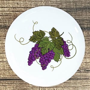 Bundle of Grapes home decor ceramic knob kitchen cabinet door or drawer pull white