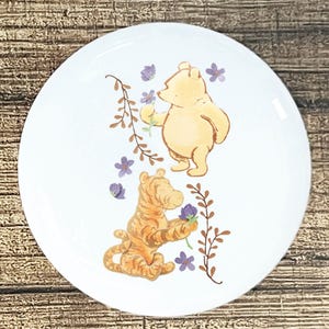 Pooh Tigger vine home decor ceramic knob kitchen cabinet door or drawer pull white