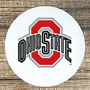 Ohio State buckeyes home decor ceramic knob kitchen cabinet door or drawer pull white