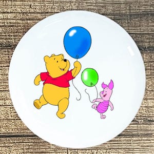 4 Pooh & Friends Ceramic Knobs: Nursery Decor, Drawer Pulls