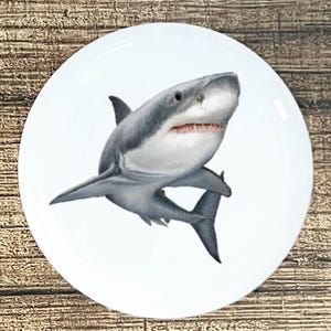 Shark Decorative Knob, Ocean Animal Art Knob, Coastal Home Decor