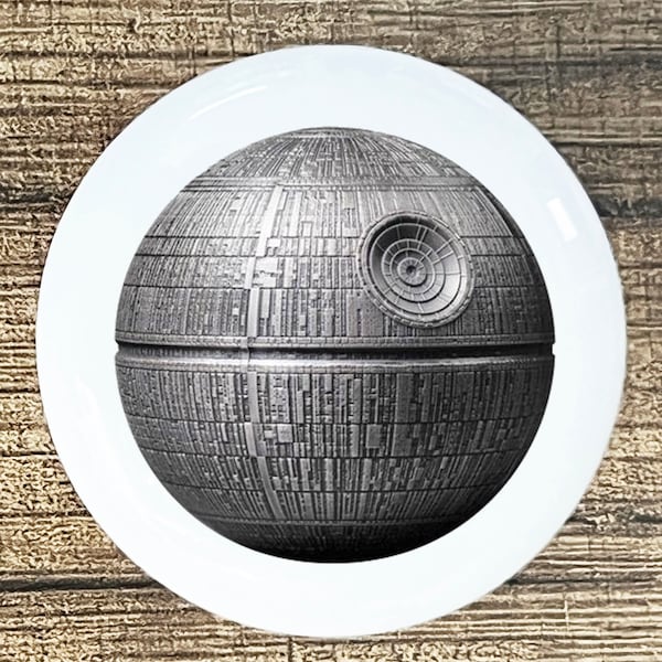 Star Wars Death Star home decor ceramic knobs kitchen cabinet door or drawer pull white