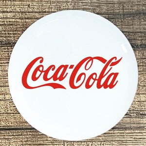 Coca-Cola Ceramic Knob: Red & White Kitchen Cabinet Hardware