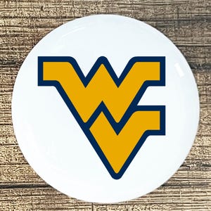 WEST VIRGINIA home decor ceramic knob kitchen cabinet door or drawer pull white