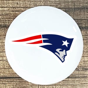 PATRIOTS home decor ceramic knob kitchen cabinet door or drawer pull white