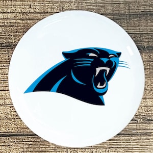 Carolina Panthers home decor ceramic knob kitchen cabinet door or drawer pull white