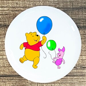 Pooh Piglet Balloons home decor ceramic knob kitchen cabinet door or drawer pull white
