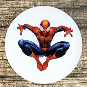 Spiderman Hanging home decor ceramic knob kitchen cabinet door or drawer pull white