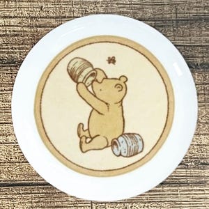 Pooh Honey Jar Ceramic Knob: Kitchen Cabinet Door Pull